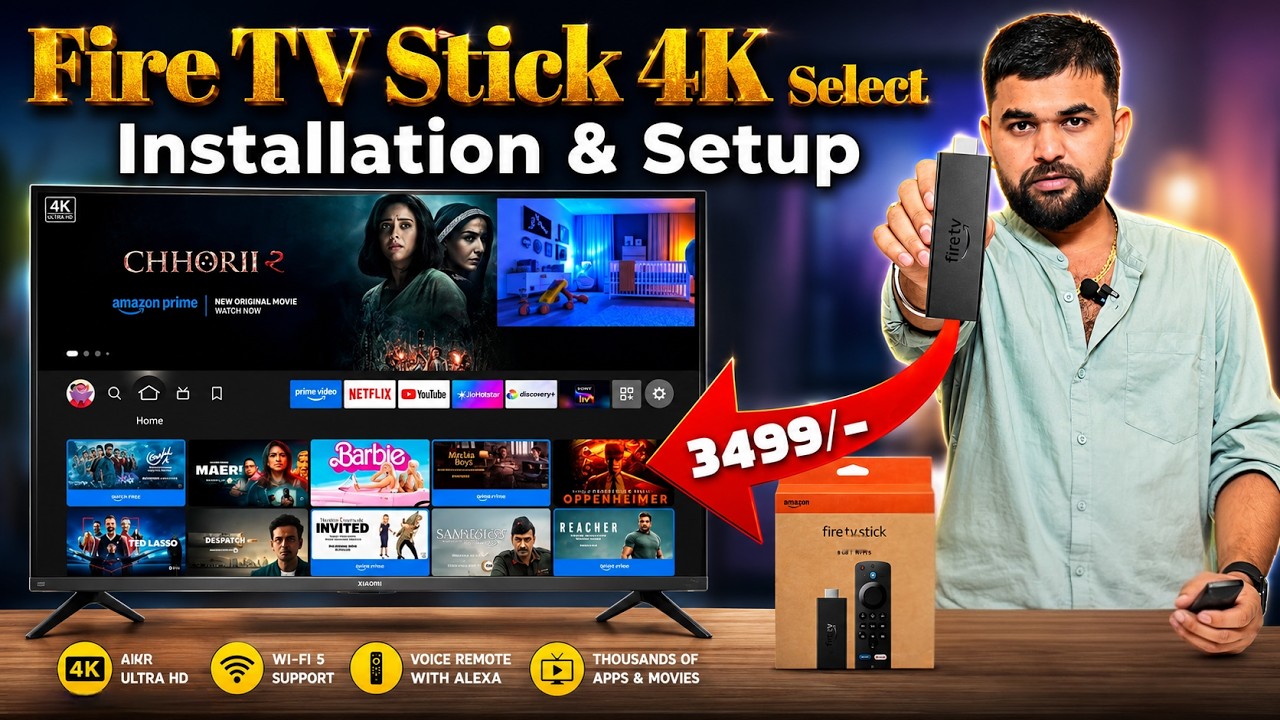 Amazon Fire TV Stick Setup | How To Setup Fire Tv Stick 4K Select ...