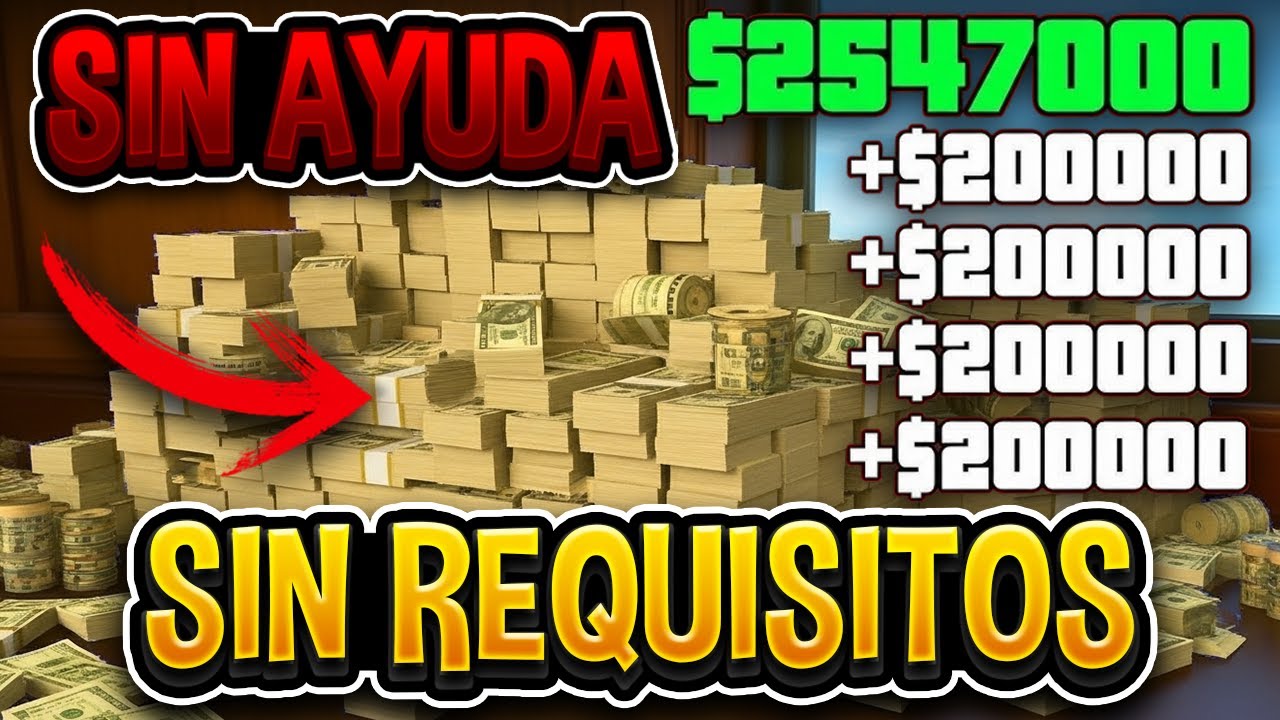 METODO SIN REQUISITOS PARA GANAR MILLONES EN GTA V ONLINE SOLO SIN AYUDA/ MONEY GLITCH INFINITO