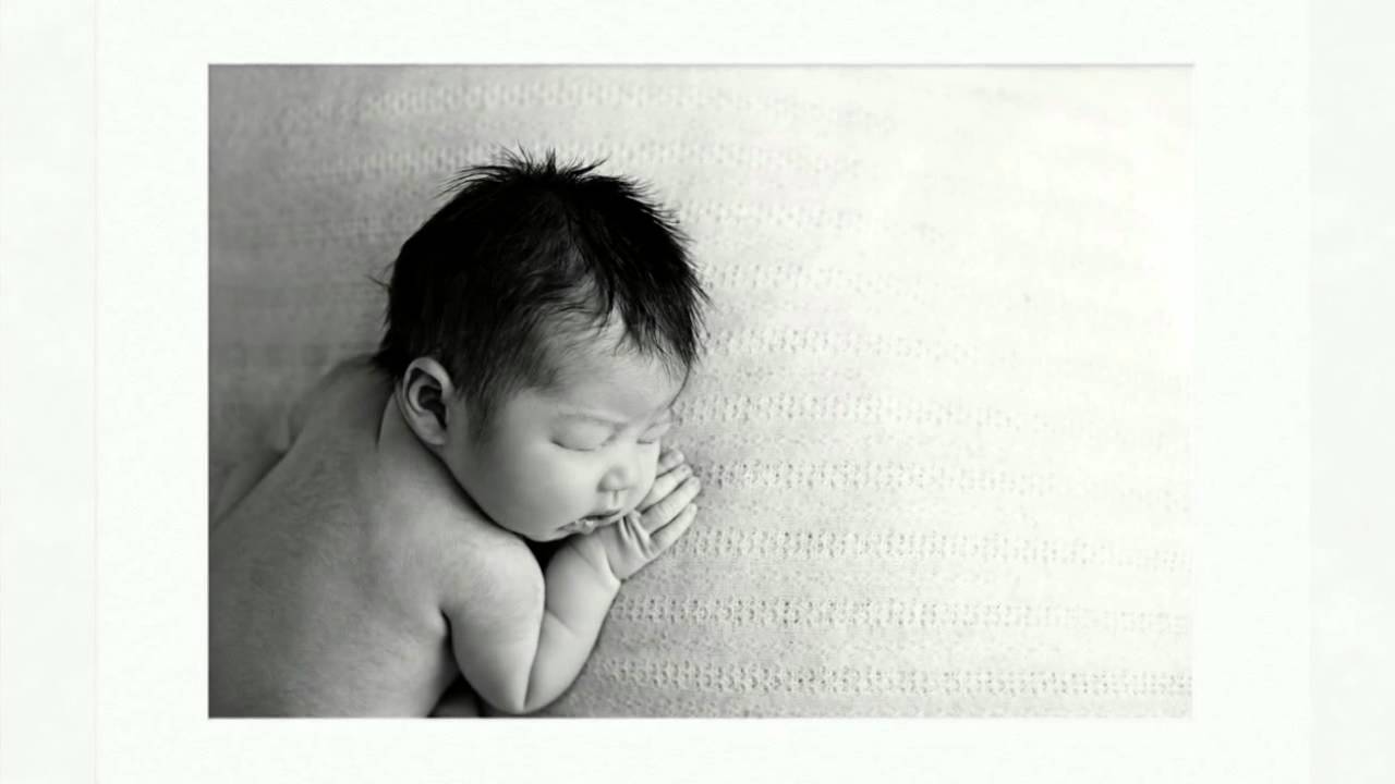 Newborn birth announcement video