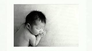 Newborn birth announcement video
