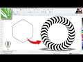Polygon logo design in CorelDraw | Corel Draw Tutorial