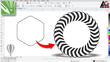 Polygon logo design in CorelDraw | Corel Draw Tutorial