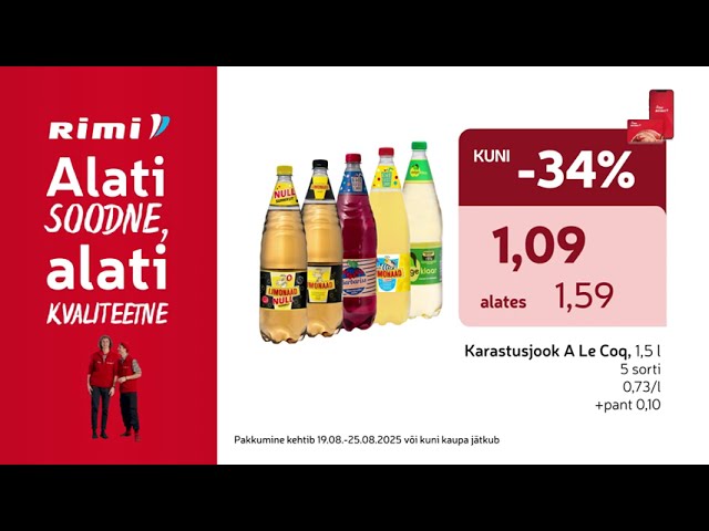 Selle Nädala Parimad Pakkumised | 19.08 - 25.08.2025 | Rimi