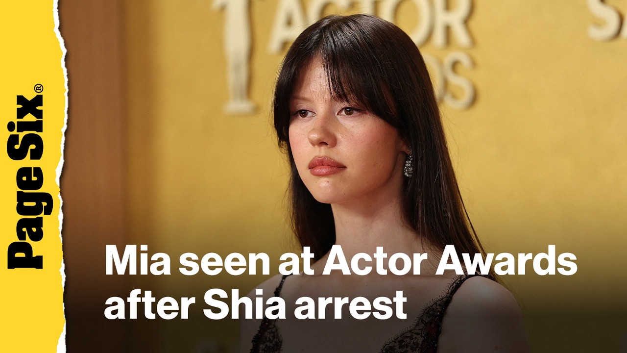 Mia Goth attends 2026 SAG Actor Awards after Shia LaBeouf arrest, split