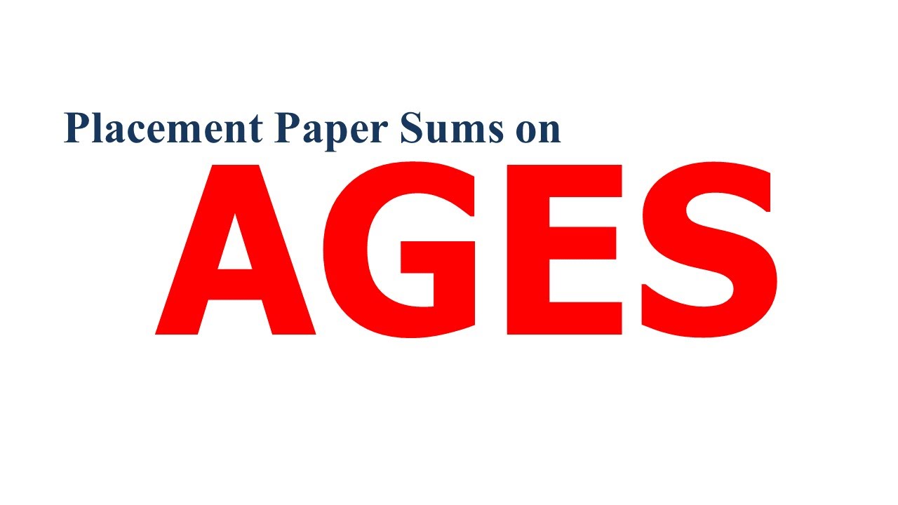 Placement Paper Sums on AGE