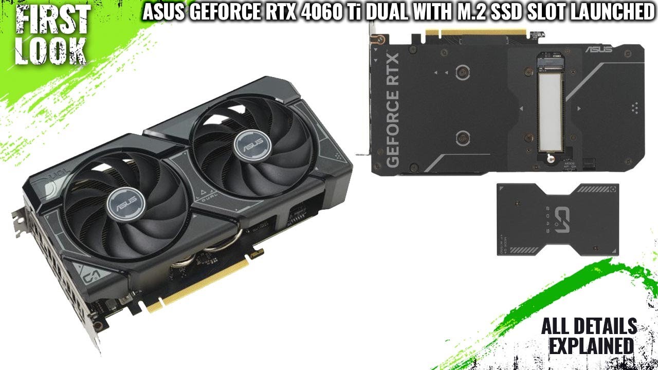 ASUS Launches GeForce RTX 4060 Ti Graphics Cards With M.2 SSD Expansion Slot