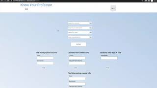 Know Your Professor -- UIUC CS 411 Group 33 diceDB Final Project