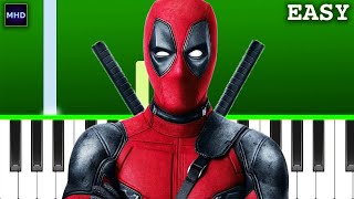 Deadpool Bye Bye Bye Dance Song - EASY Piano Tutorial
