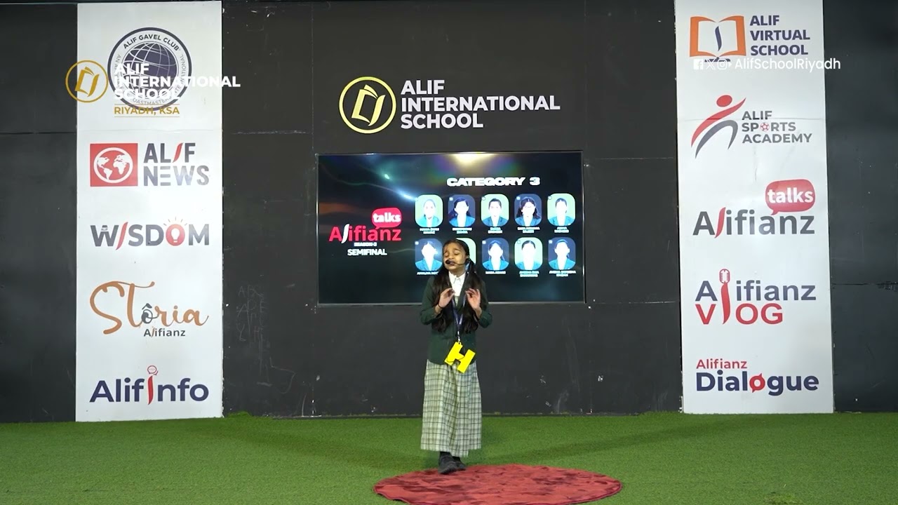 SHEZA BASHEER | Alifianz Talks | Season-3 | Cat-3 | Semi Final | Alif International School