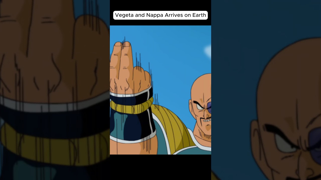 Vegeta's Epic Arrival on Earth
