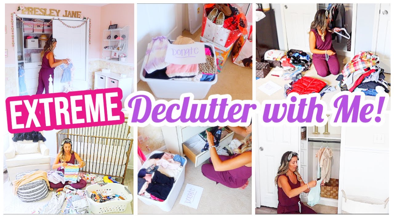 EXTREME DECLUTTER WITH ME!! MASSIVE CLOSET CLEAN OUT + ORGANIZATION ...