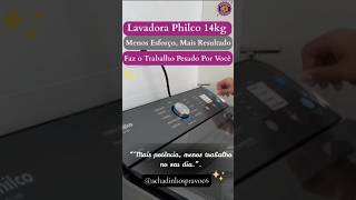 Máquina de Lavar Philco 14 Kg Preto Plr14b 12 Programas Cesto de Inox Tampa de Vidro. #fypageシ