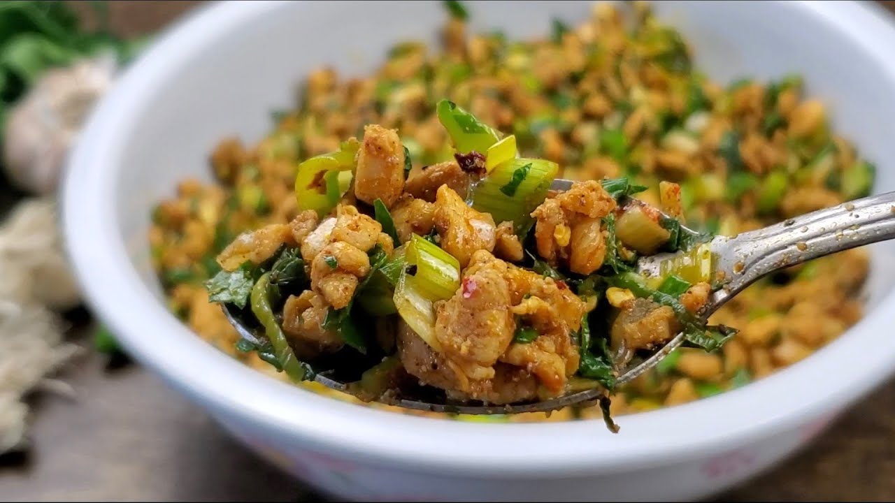 حشوة السمبوسه بالدجاج مع إضافة مكونين  يجعلوها اطيب بكثير chicken stuffing for sombosa ramadan