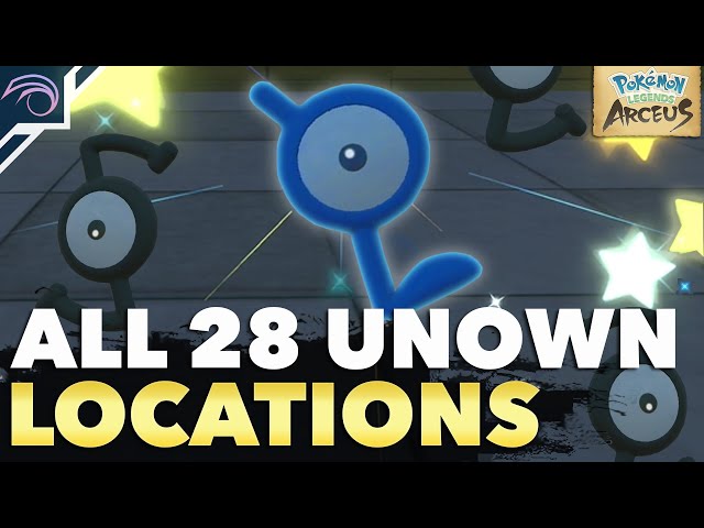 Pokémon Legends: Arceus — All 28 Unown locations