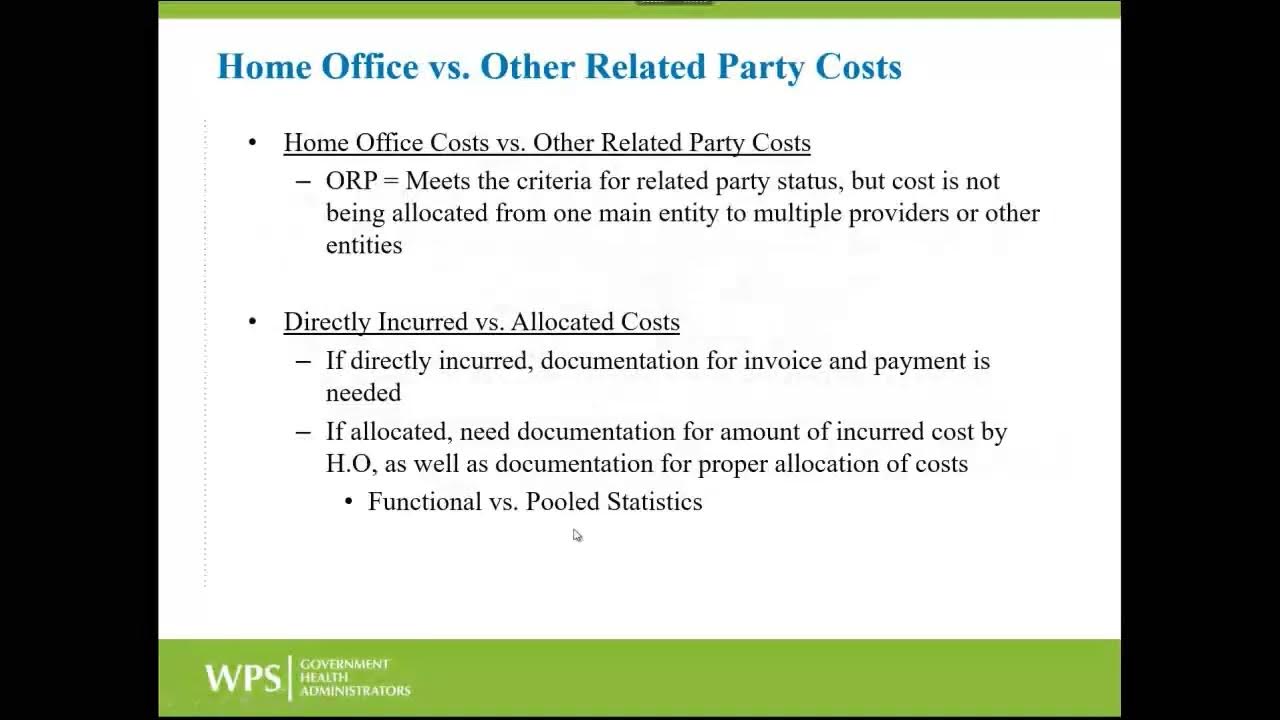 Home Office Costs and Allocation YouTube