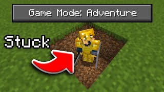 Beating Hardcore Minecraft in Adventure Mode