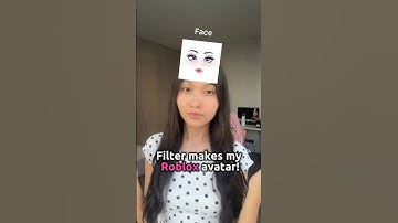 Filter creates my Roblox avatar!💖 #roblox #robloxshorts