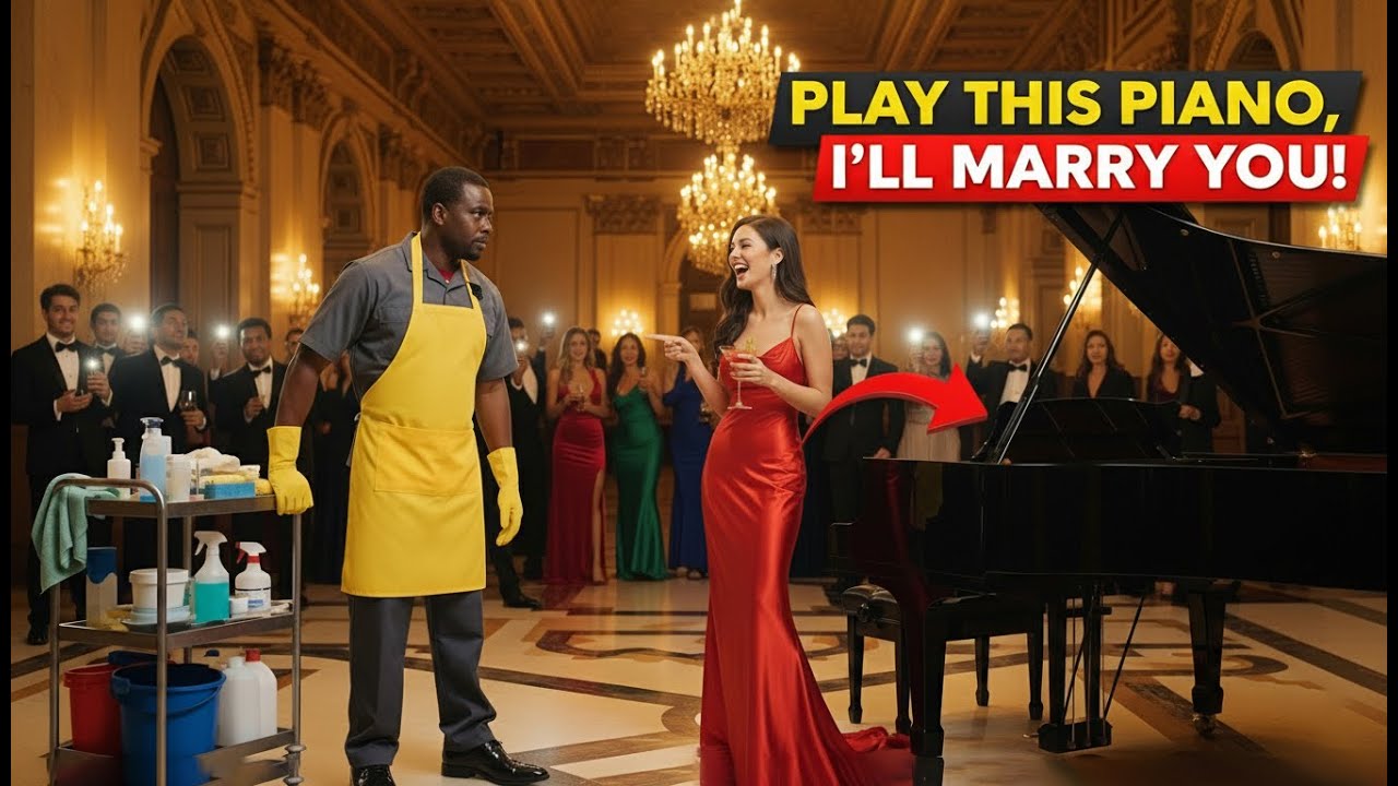 Rich Girl Dared the Janitor to Play Piano — No One Was Ready for What Happened Next