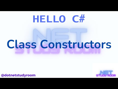 Programming in C#  | HelloCSharp_003 | Class Constructor in C#