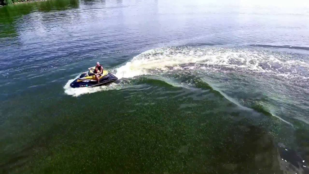 Crazy tubing wipeouts recorded with drone