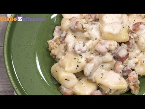 Gnocchi speck e noci - Ricetta in 1 minuto