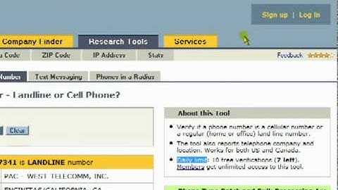 Identify Cell Phone Number