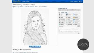Online Pencil Sketch Drawing Tool To draw Pencil Portrait by Britec screenshot 3