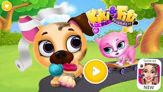 楽しくペットケアキッズゲームのおかわいいキティ＆子犬の気風呂、色り screenshot 2