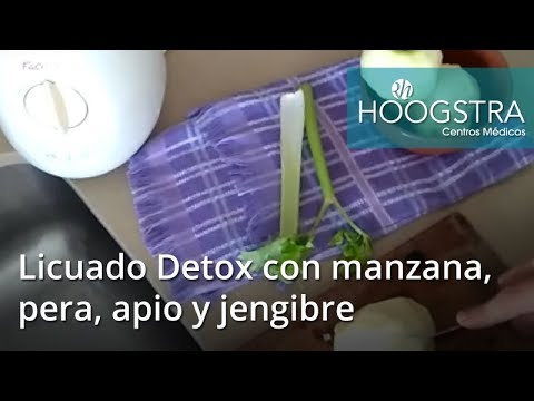 masa muscular en ingles Licuado Detox con manzana, pera, apio y jengibre (18198)