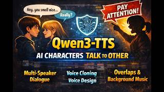Qwen3‑TTS Multi‑Speaker in ComfyUI | Voice Cloning, Voice Design, Overlaps & Background Audio