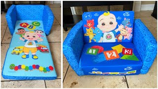 CoComelon Cozee Flip-Out Chair 2-in-1 Convertible Sofa for Kids Review & Assemble