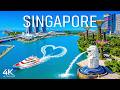 [4K] Singapore 🇸🇬 Skyline | Marina Bay Sands &amp; Future City Views ✨
