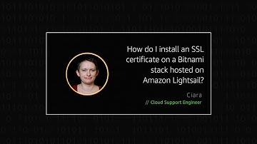How do I install an SSL certificate on a Bitnami stack hosted on Amazon Lightsail?