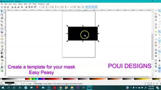 Inkscape - Make your own mask template for sublimation  in Inkscape