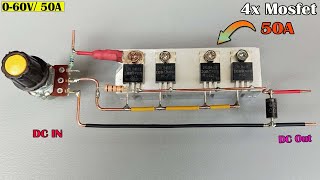 0-60v 50A DC Variable Power Supply with MOSFET x 4, High AMP Adjustable Power Supply by RJ EDIT ALL 18,297 views 4 months ago 5 minutes, 9 seconds