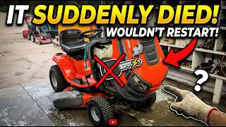 This Riding Lawn Mower was Working Perfectly Fine Until It Suddenly Died and Won't Start Up