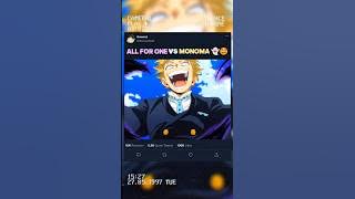 ALL FOR ONE vs MONOMA 👻🤩 | #myheroacademia #edit #amv #mha #anime