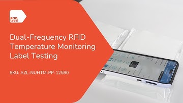 Dual-Frequency RFID Temperature Monitoring Label Testing