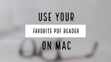 Change Default PDF Reader on Mac
