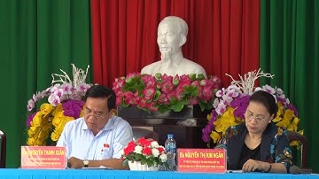 Chủ tịch Quốc hội Nguyễn Thị Kim Ngân tiếp xúc cử tri quận Cái Răng, TP Cần Thơ