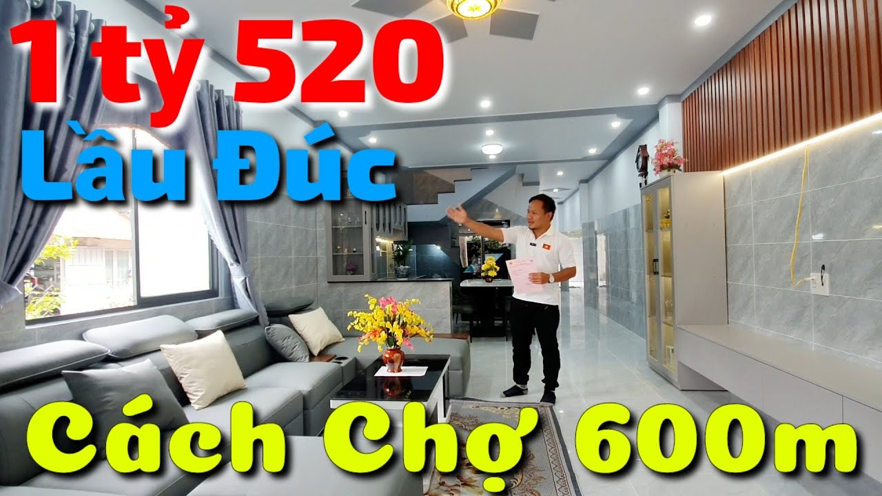 Nhà quá đẹp mà giá chỉ 1 tỷ 520 triệu mới xây tặng nội thất gần QL22B chợ trường học kế TP Tây Ninh