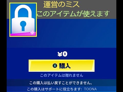 「フォートナイト」運営のミスでこのアイテムが使えますｗ