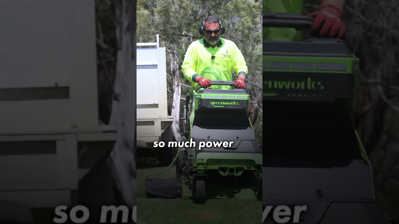 Equipment talk with George! #equipment #batterypowered #jimsmowing #rideon #lawnmower