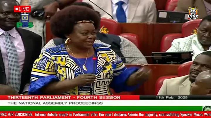 🔥 MP MILLIE ODHIAMBO FORCES SPEAKER  WETANGULA TO STEP DOWN IN MAJORITY PARTY SHOWDOWN! 💥⚖️