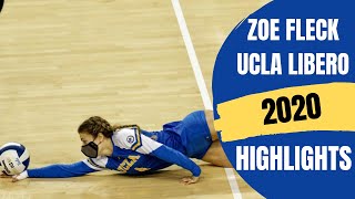 Zoe Fleck - UCLA Libero Highlights (2020) [TV FEED]