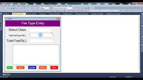 C#,Mini School Management System Project VB.NET | Add Total Class Fee Part-07
