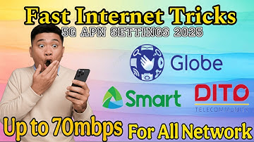 FAST INTERNET Apn Settings | Up to 70mbps For All Network 2025