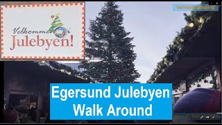 4K Julebyen Egersund / Street Walk Egersund, Norway