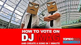 DJS FROM MARS TUTORIAL - HOW TO VOTE ON DJ MAG AND CREATE A SONG IN 1 MINUTE