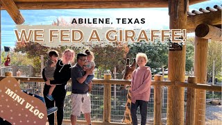 ABILENE ZOO | WE FED A GIRAFFE | ABILENE, TEXAS | FULL TIME RV LIFE | FAMILY OF 6!